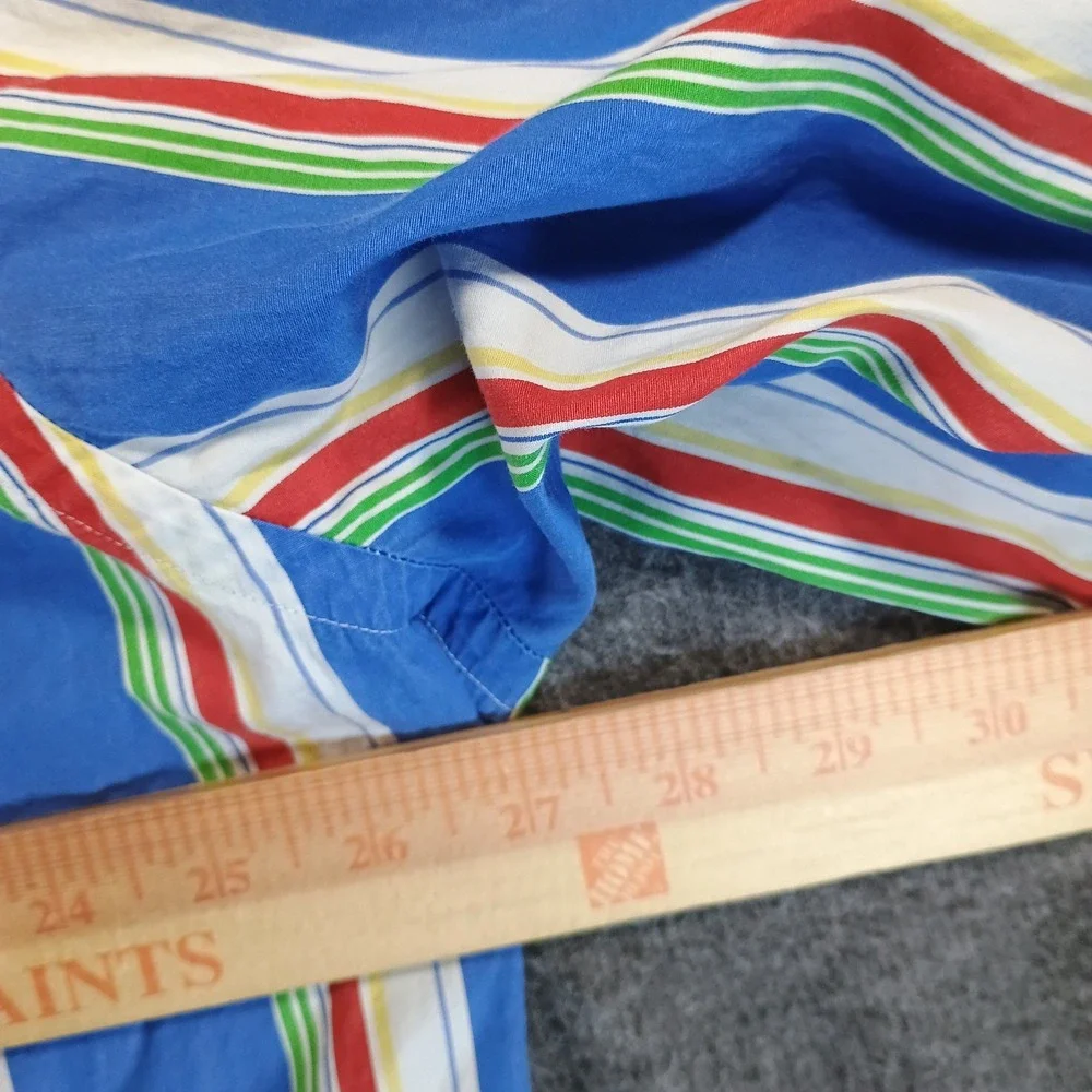 Ralph Lauren Button Up Shirt Mens XLT‎ Rainbow Vertical Striped Big and Tall